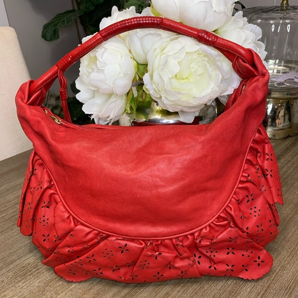 Authentic Dior Gypsy Ruffle Bag in Red *Limited time offer* - Picture 3 of 13